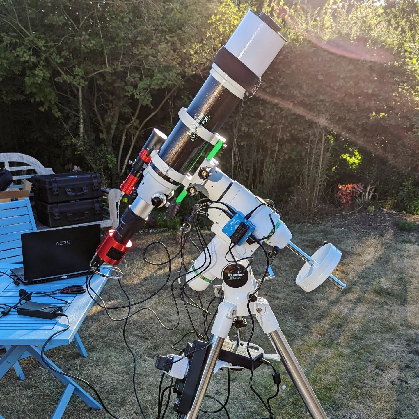 Astrophotography equipment Skywatcher HEQ5 ED80 ZWO